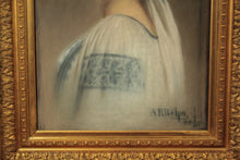 Charger l'image dans la galerie, Dessin au Pastel - Portrait de Dame (daté 1891)