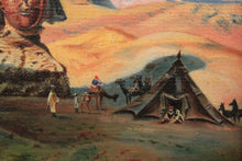 Charger l'image dans la galerie, Peinture à l'huile - Sphinx avec Pyramides