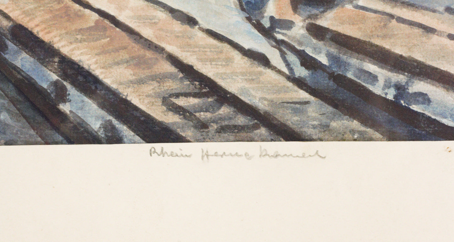 Aquarell - Rhein-Herne-Kanal