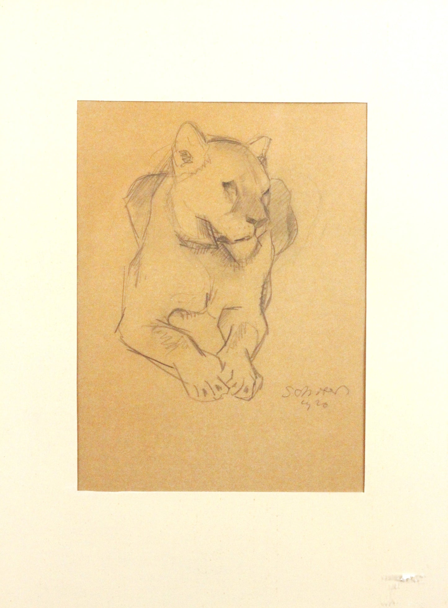 Bleistiftzeichnung - Peter Jakob Schober (1897-1983)