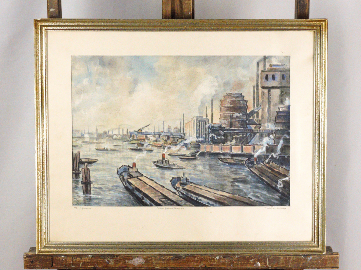 Aquarell - Rhein-Herne-Kanal