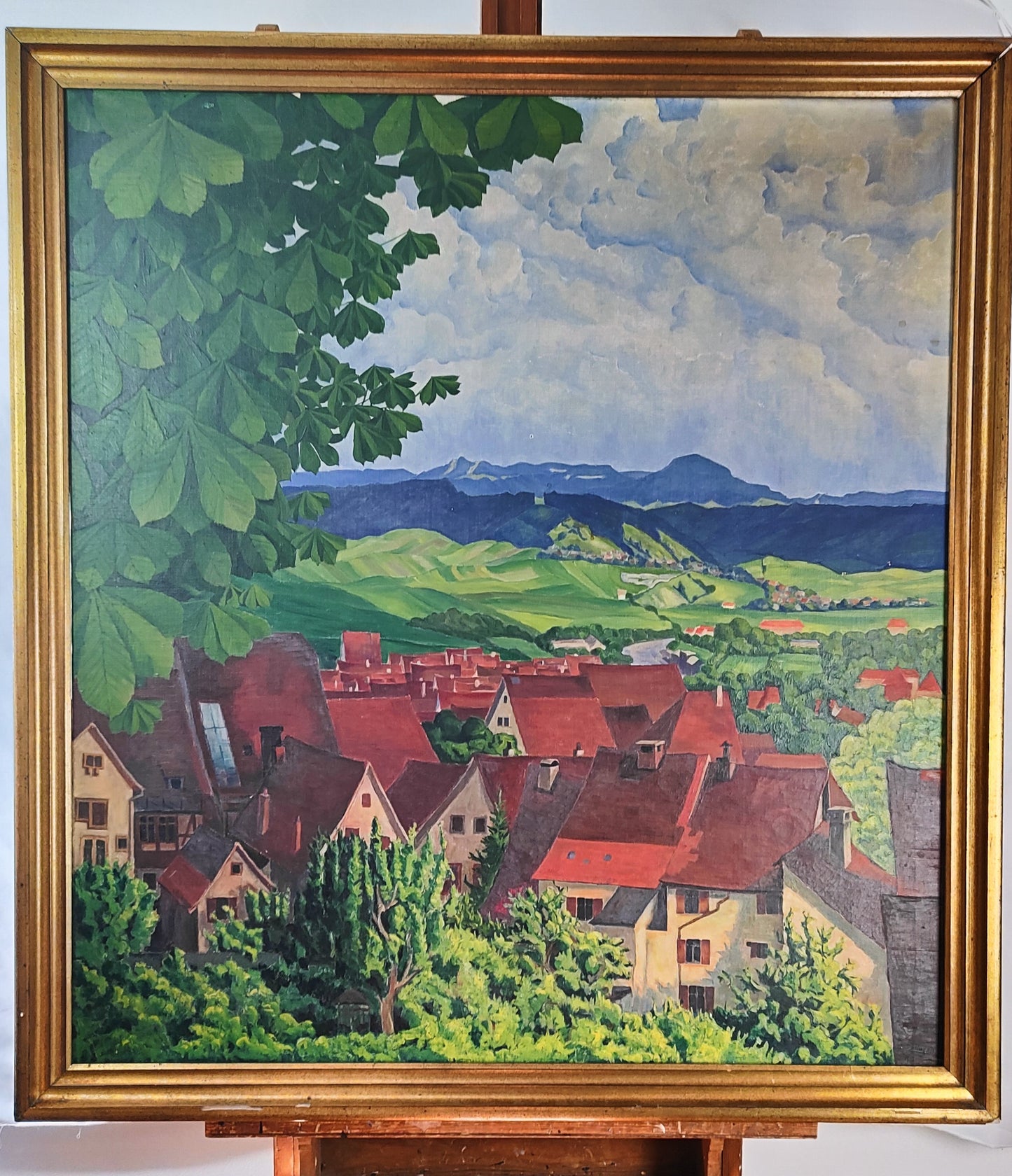 Rottweil mit Lehmberg - Großes Ölgemälde