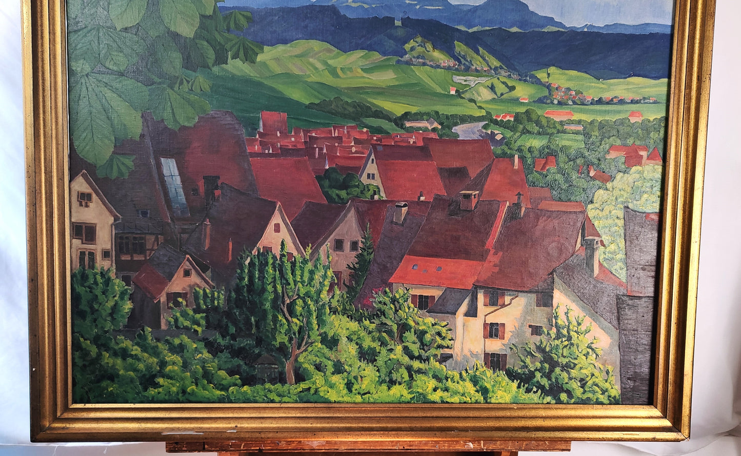 Rottweil mit Lehmberg - Großes Ölgemälde