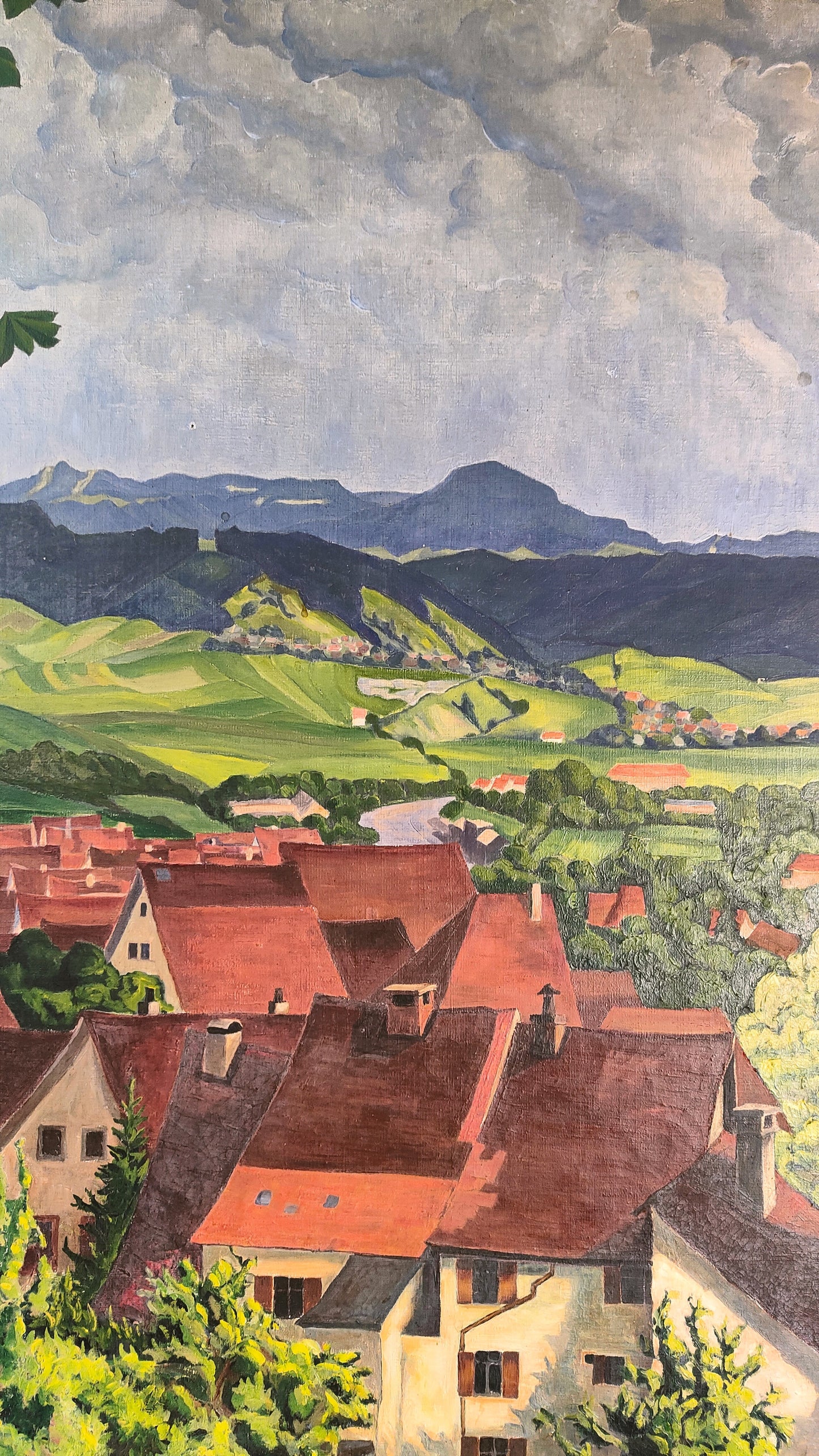 Rottweil mit Lehmberg - Großes Ölgemälde