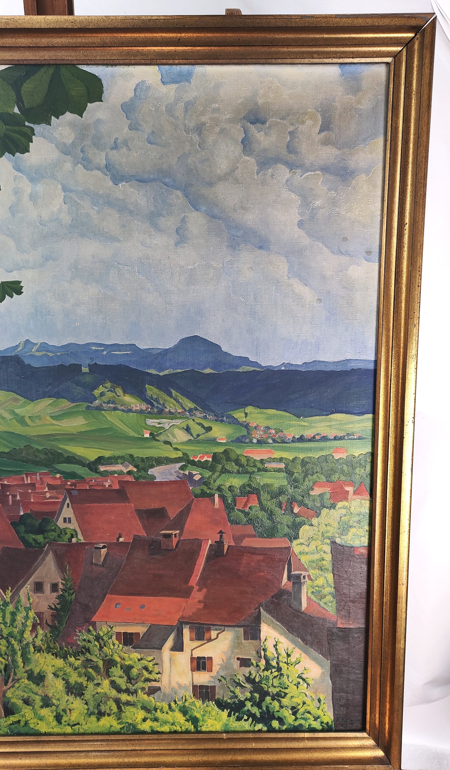 Rottweil mit Lehmberg - Großes Ölgemälde