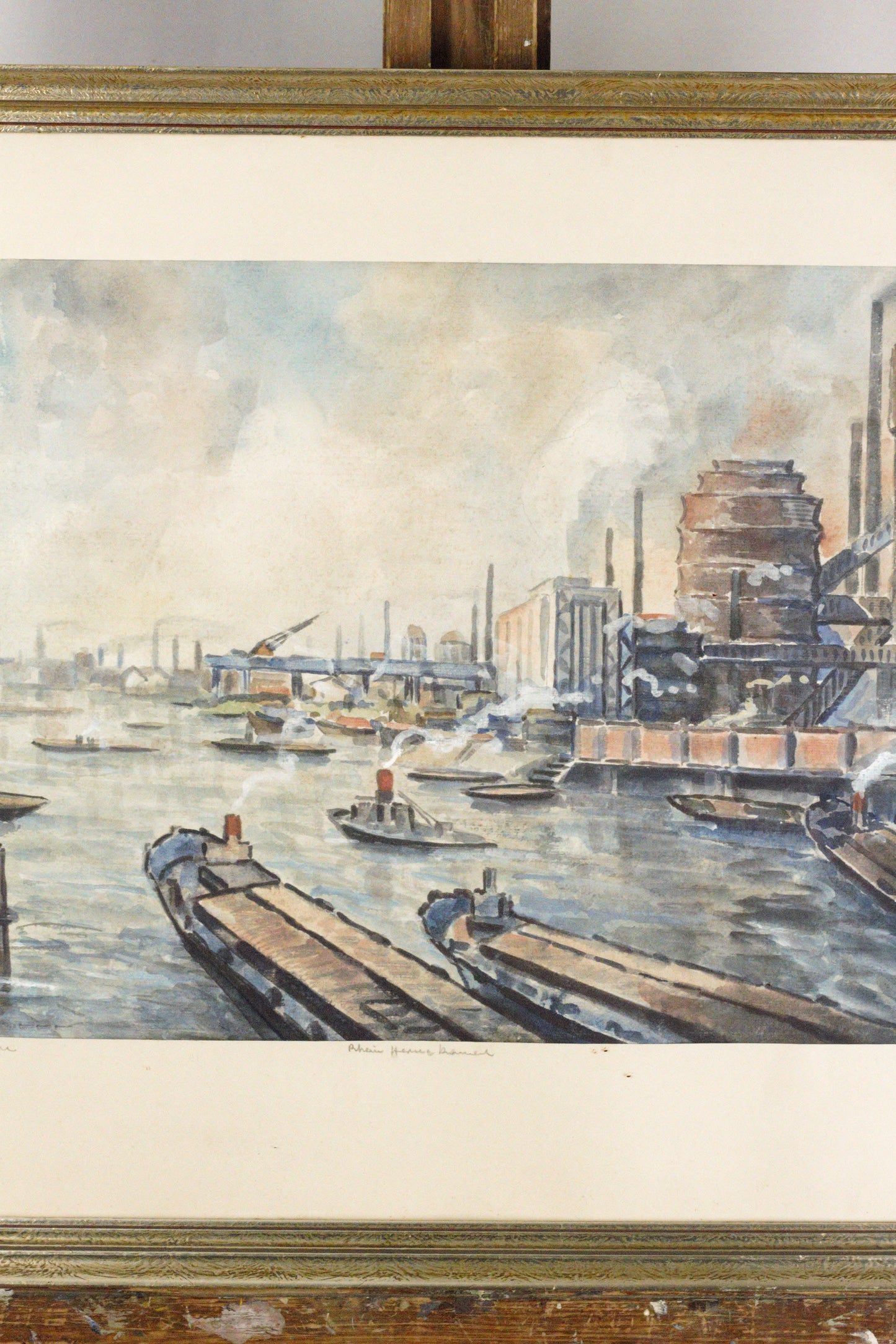 Aquarell - Rhein-Herne-Kanal