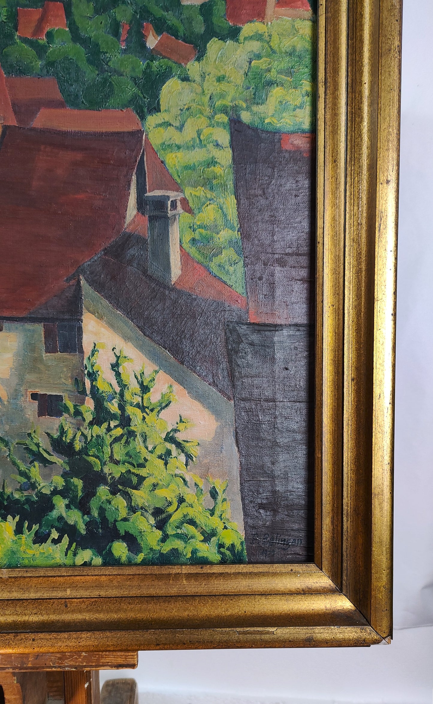 Rottweil mit Lehmberg - Großes Ölgemälde