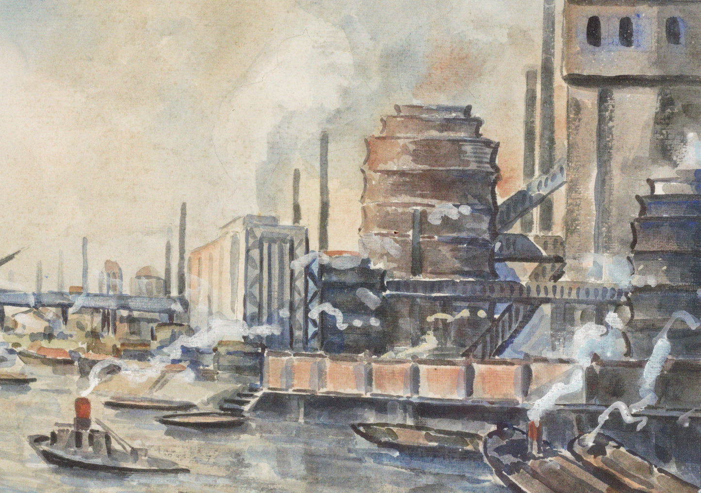 Aquarell - Rhein-Herne-Kanal