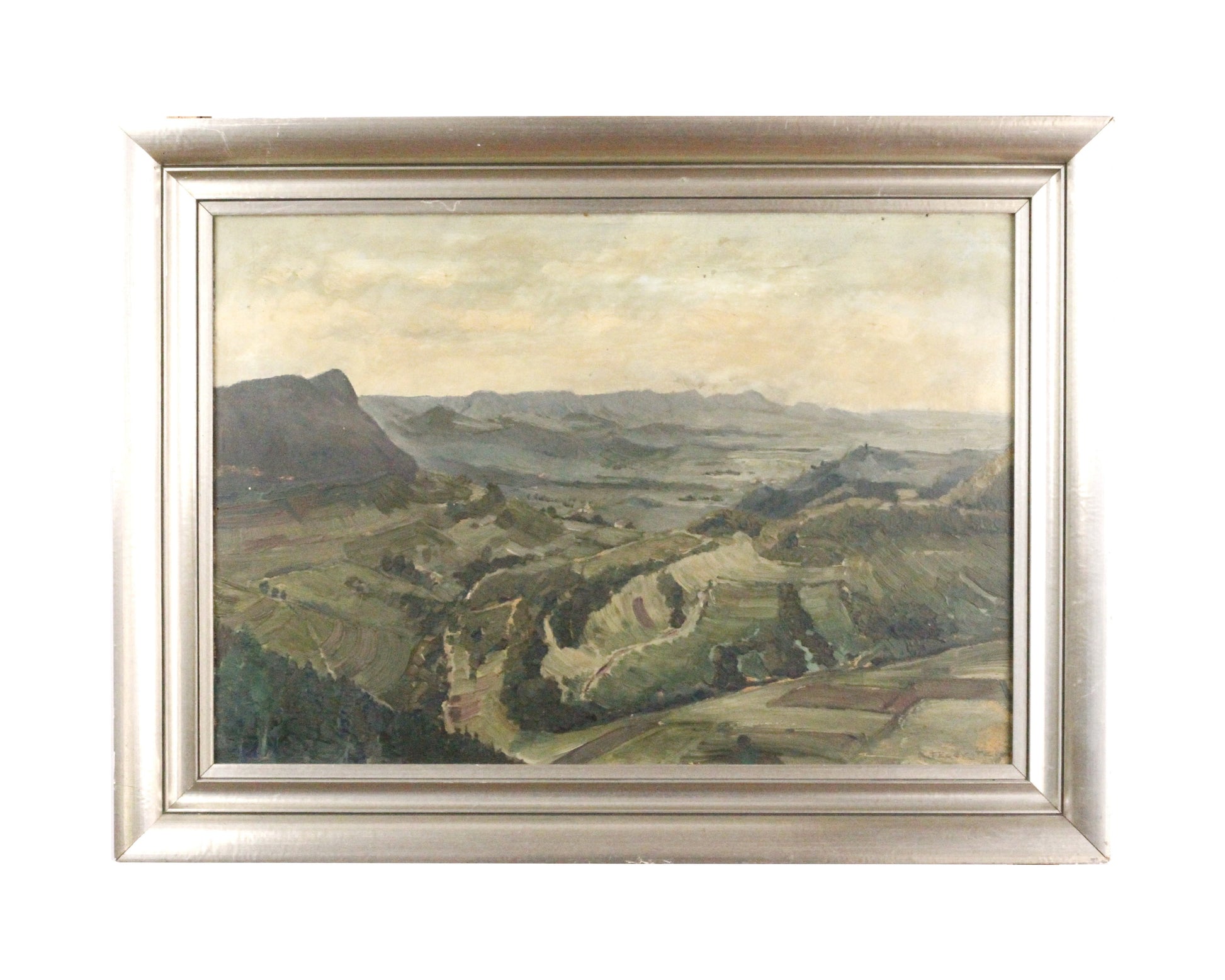 Ölgemälde - Gustav Adolf Feuerstein, Blick vom Albtrauf