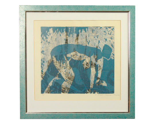 Linolschnitt - Abstrakt