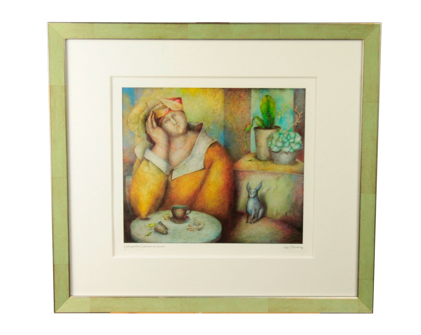 Gärtnerin im Januar - Surreal