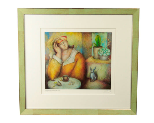 Gärtnerin im Januar - Surreal