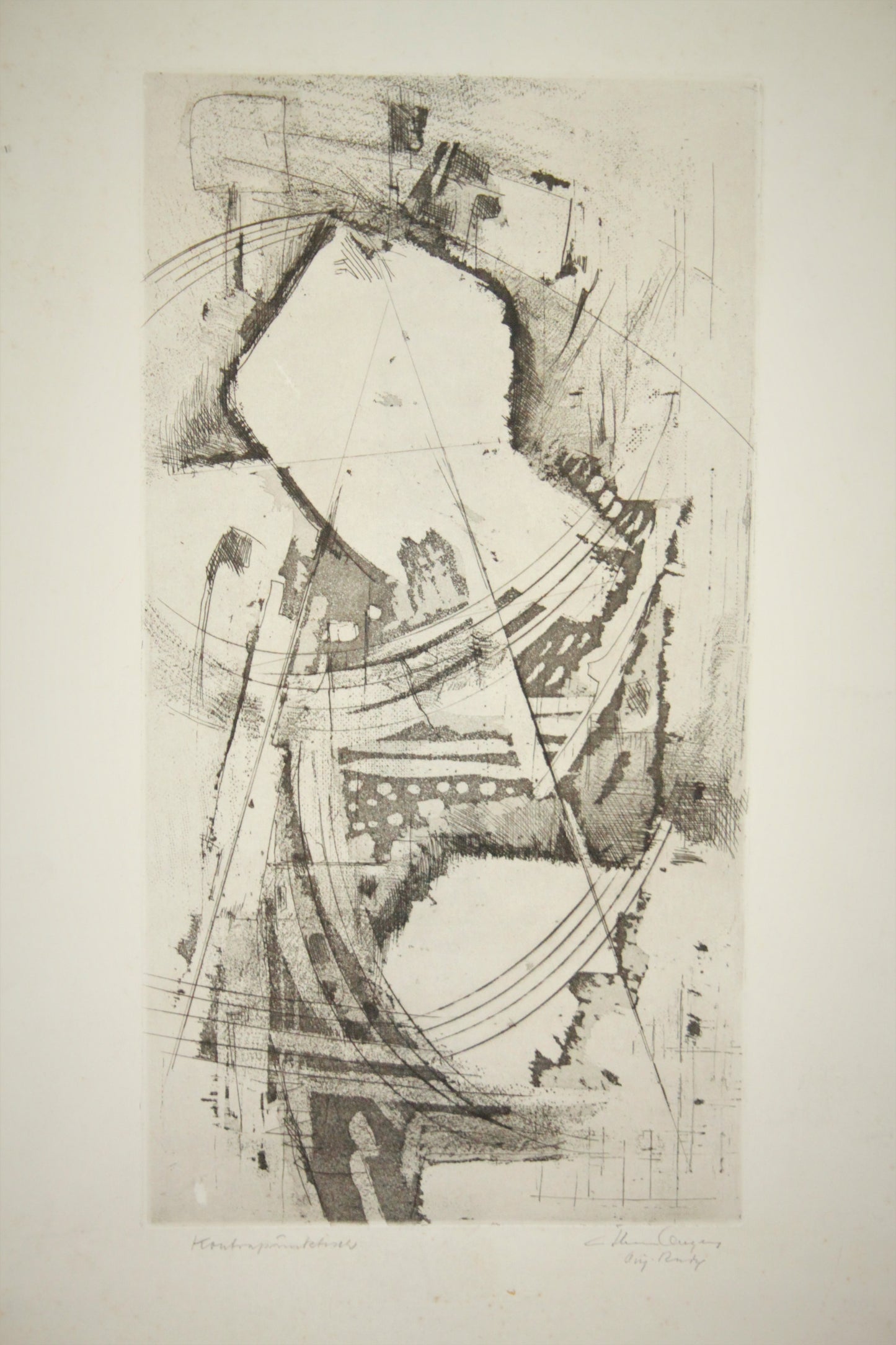 Radierung - Gustl Illenberger (1898-?) - Konstruktiv