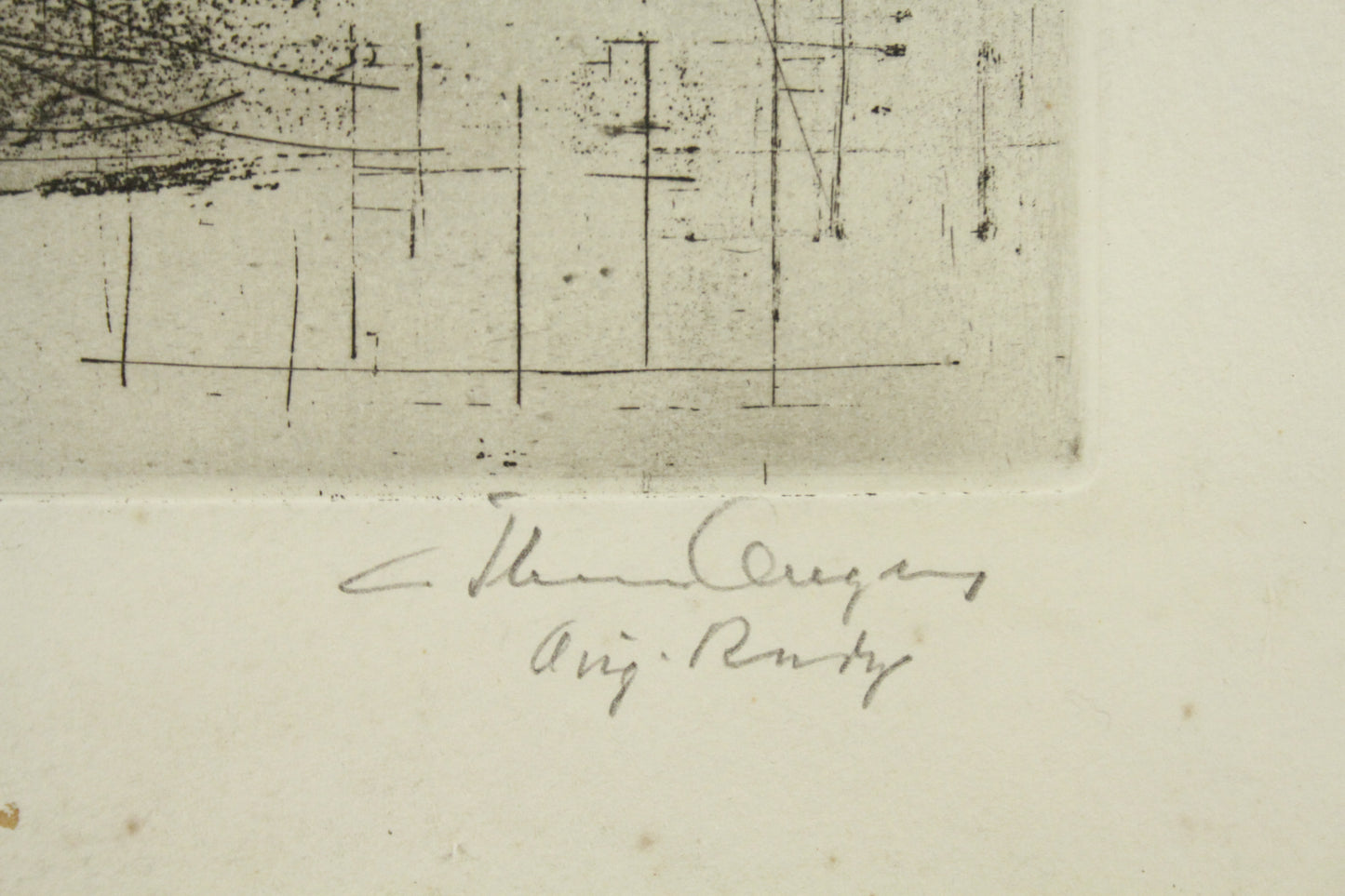 Radierung - Gustl Illenberger (1898-?) - Konstruktiv