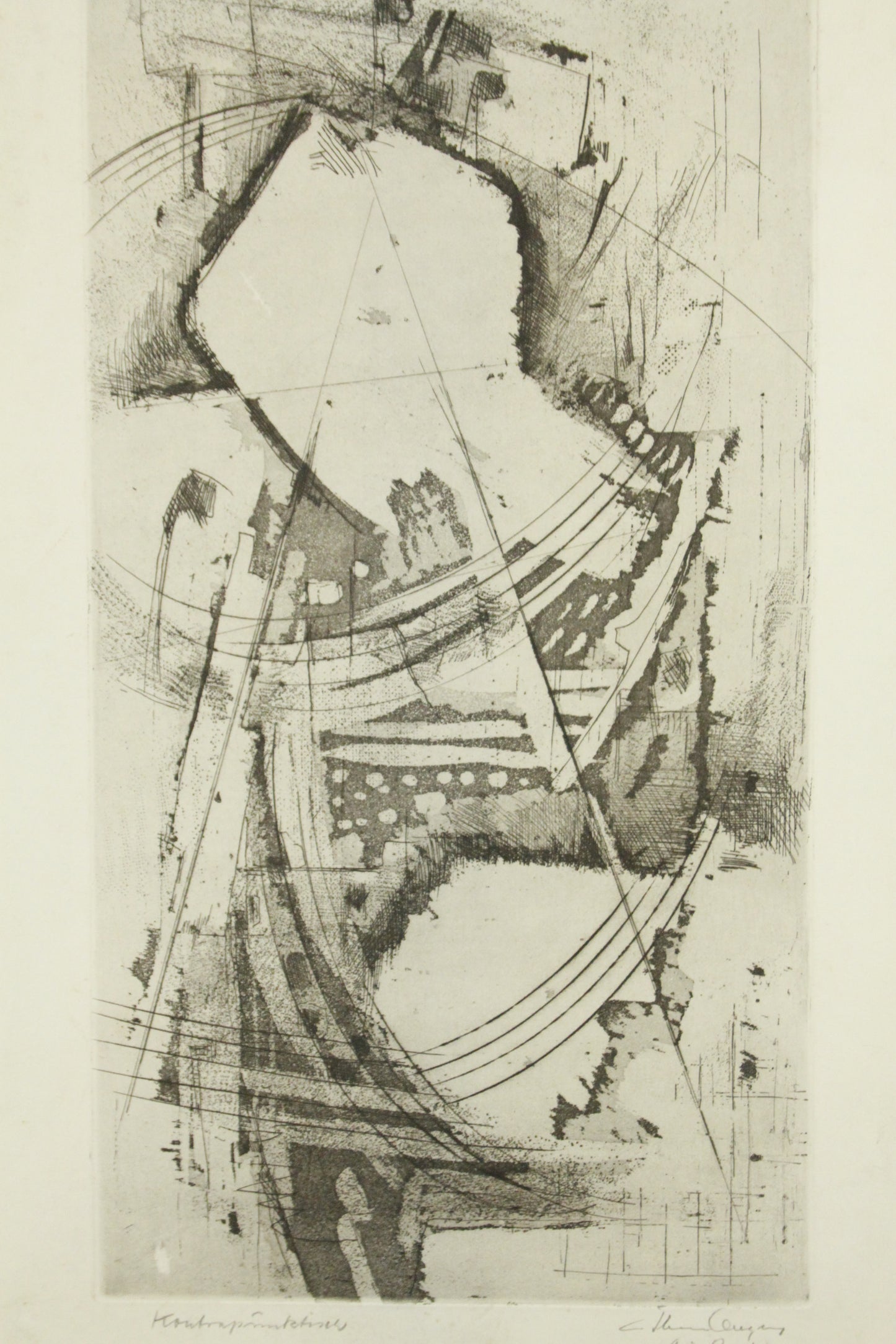 Radierung - Gustl Illenberger (1898-?) - Konstruktiv