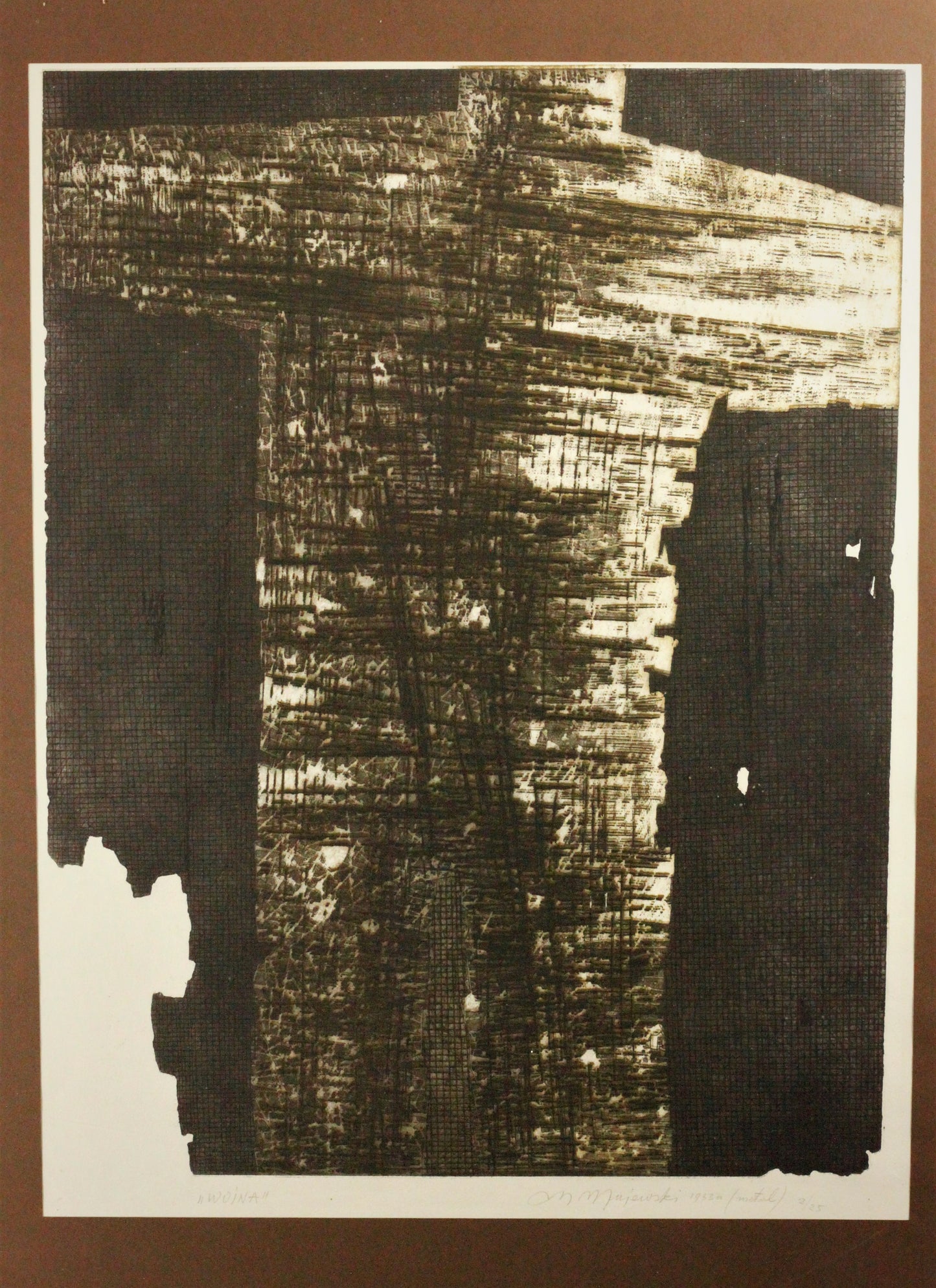 Druckgrafik - Mieczyslaw Majewski (1915-1988) - "Wojna"