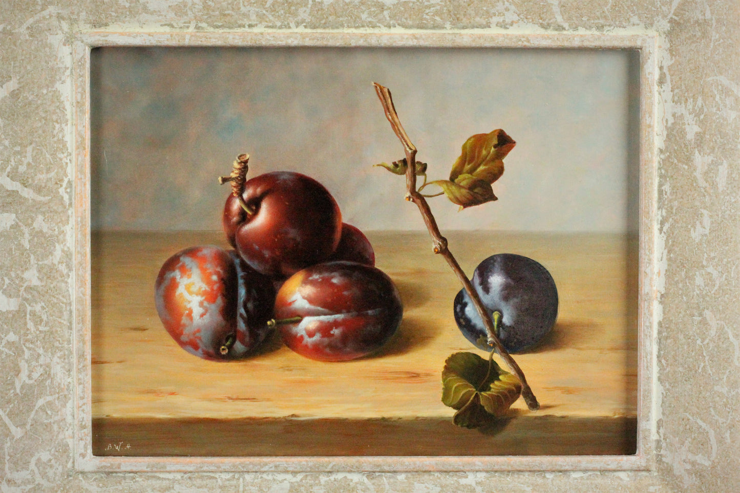 Stillleben mit Pflaumen (1) - Balasz Wanyi (1943)