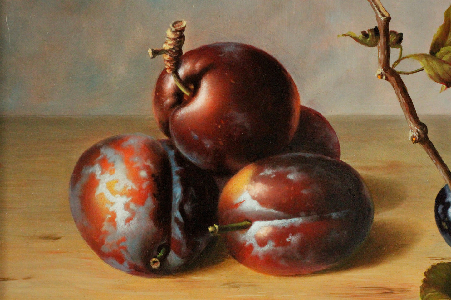 Stillleben mit Pflaumen (1) - Balasz Wanyi (1943)