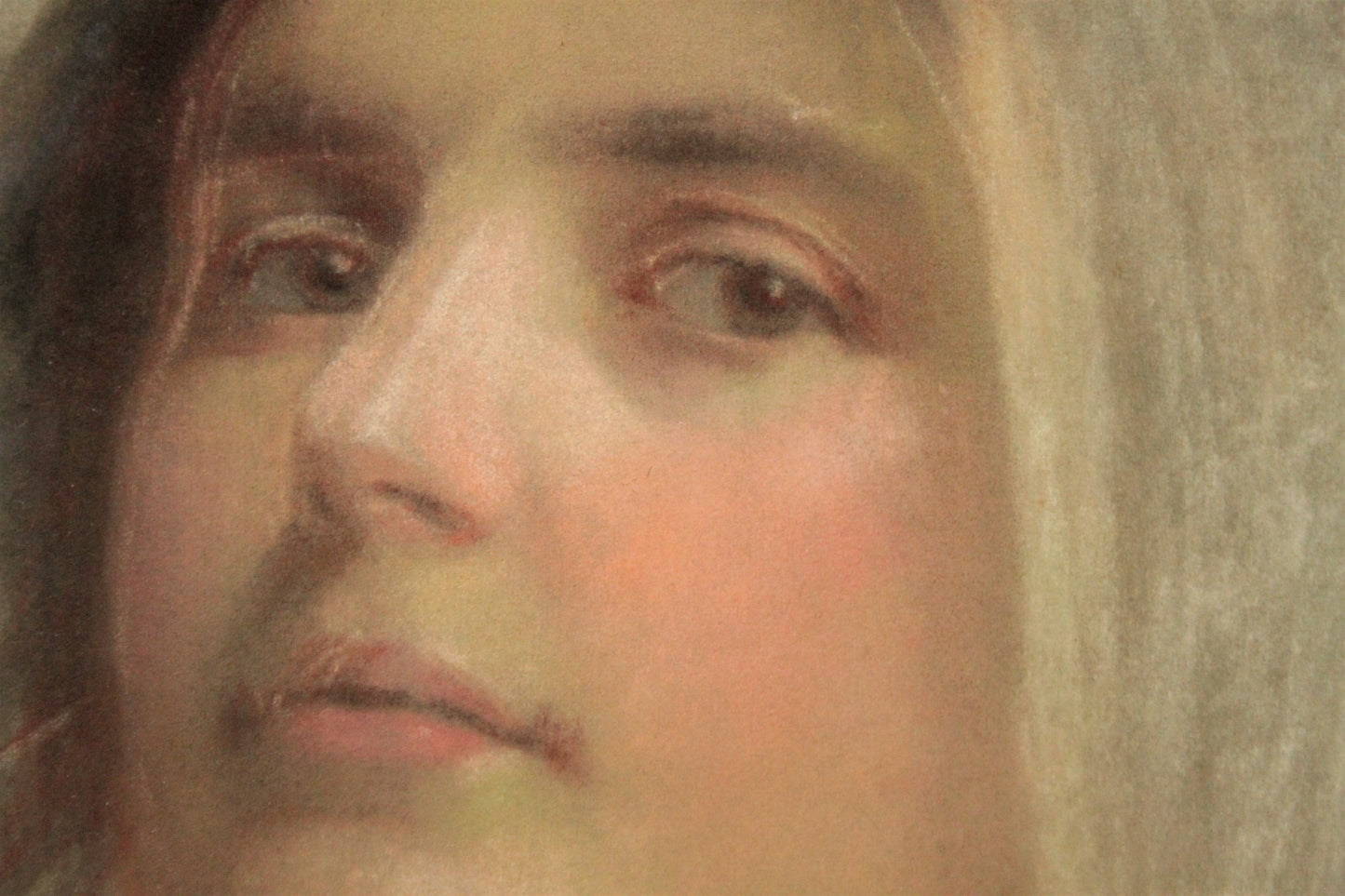 Pastellzeichnung - Damenporträt ( datiert 1891)