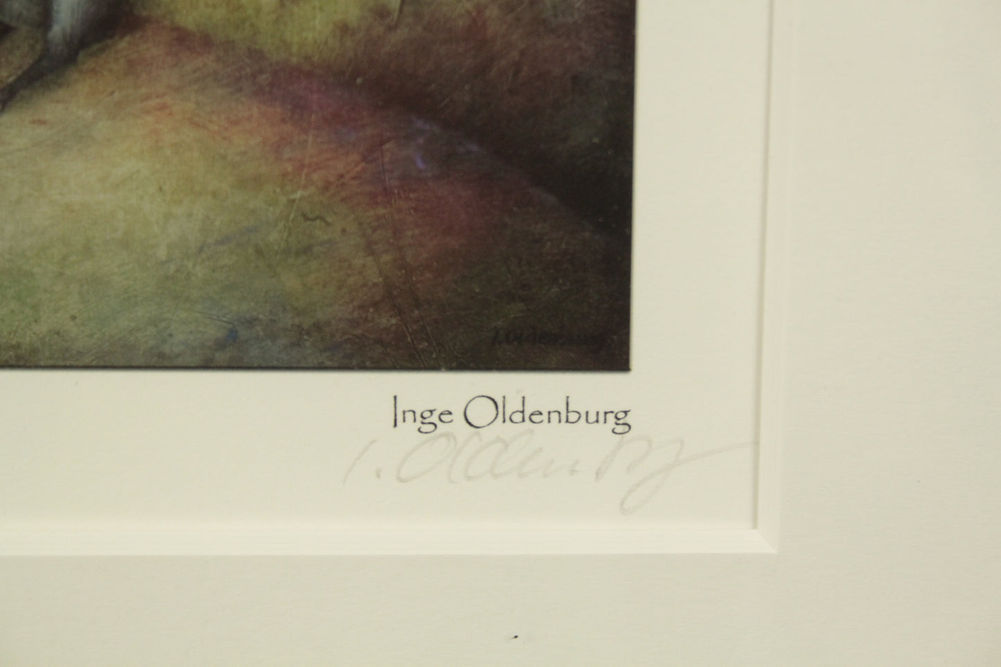 Druckgrafik - Gelangweilte Gärtnerin im Januar