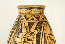 Lade das Bild in den Galerie-Viewer, Vintage Bodenvase - &quot;Anubis&quot; - Jasba
